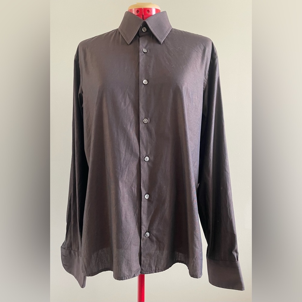 Hugo Boss - All cotton Brown colour dress shirt - Sz. 41 (16” neck)